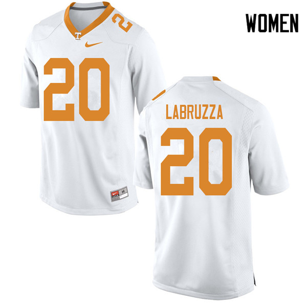 Women #20 Cheyenne Labruzza Tennessee Volunteers College Football Jerseys Sale-White - Click Image to Close